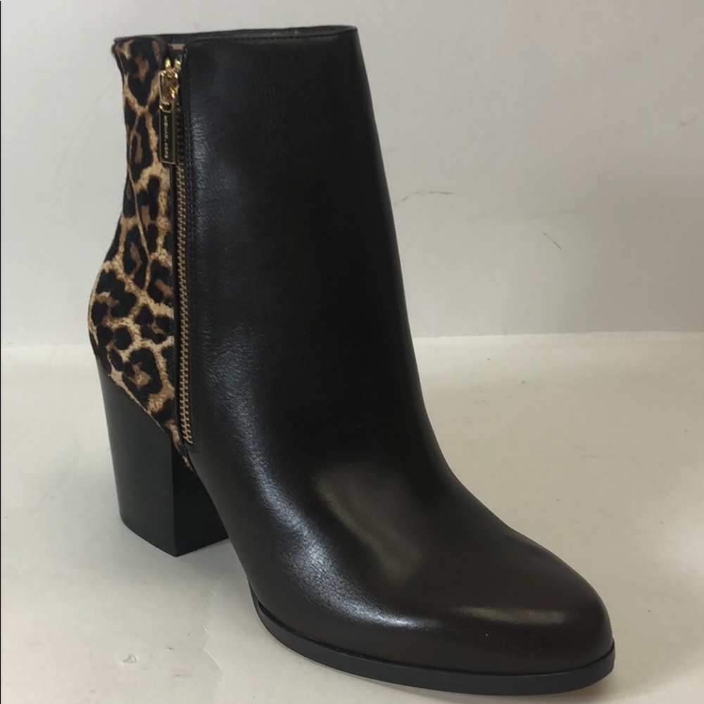 Michael Kors Silvy Ankle Boot Lthr/Haircalf Mocha